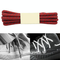 Reflective Shoe laces Round Sneakers ShoeLaces Kids Adult Outdoor Sports Shoelaces, Length:100cm(Bright Red)