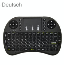 Support Language: German i8 Air Mouse Wireless Keyboard with Touchpad for Android TV Box & Smart TV & PC Tablet & Xbox360 & PS3 & HTPC/IPTV