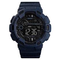 SKMEI 1472 Multifunctional Men Outdoor Sports Noctilucent Waterproof Didital Wrist Watch (Dark Blue)