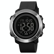 SKMEI 1416 Multifunctional Outdoor Fashion Noctilucent Waterproof Steel Ring Digital Watch (Black)