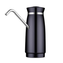 Stainless Steel Automatic Electric Portable Water Pump Dispenser Water Feeder Gallon Drinking Bottle Switch(Black)