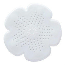 Flower Shape Bathroom Floor Drain Hair Stopper Filter Sink Strainer(White)