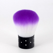 Nail Brush Ultra Soft Nail Tool Dust Brush Nail Cleaning Brush(Purple)