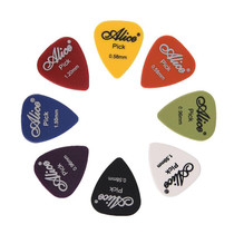 Alice 50 PCS ABS Electric Guitar Picks, Random Color Delivery, Surface:Frosted, Size:0.71mm