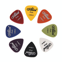 Alice 50 PCS ABS Electric Guitar Picks, Random Color Delivery, Surface:Frosted, Size:0.58mm