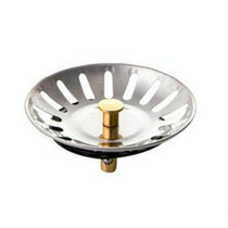 2 PCS Stopper Spin Lock Sink Drain Strainer, Material:Stainless Steel