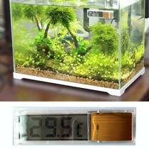 Multi-Functional LCD 3D Digital Electronic Temperature Measurement Fish Tank Aquarium Thermometer(Gold)