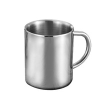 Double Wall Stainless Steel Coffee Mug Portable Termo Cup Travel Tumbler Coffee Jug Milk Tea Beer Cups Double Office Water Mugs(210ML)