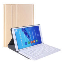 A0M5 Detachable Bluetooth Keyboard + Ultrathin Horizontal Flip Leather Tablet Case for Huawei MediaPad M5 & Honor Tab 5 8 inch, with Holder(Gold)