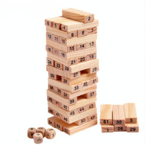 54 PCS Pile Wooden Building Blocks Educational Game for Children