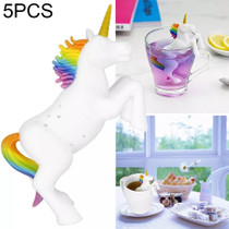 5 PCS Creative Unicorn Shape Silicone Tea Infuser Strainers Filter Tea Bag Leaf Herbal Spice Filter