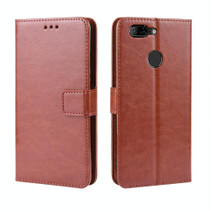 Retro Crazy Horse Texture Horizontal Flip Leather Case for Lenovo K5S, with Holder & Card Slots & Photo Frame(Brown)