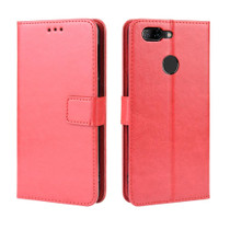 Retro Crazy Horse Texture Horizontal Flip Leather Case for Lenovo K5S, with Holder & Card Slots & Photo Frame(Red)