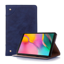 Retro Book Style Horizontal Flip Leather Case for Galaxy Tab A 8 (2019) P200 / P205,  with Holder & Card Slots & Wallet (Navy Blue)