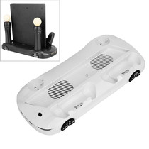 Multi-function Host Machine Dissipate Heat Charging Base Holder for PS4 Pro / Slim(White)