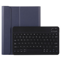 A11B Bluetooth 3.0 Ultra-thin ABS Detachable Bluetooth Keyboard Leather Tablet Case for iPad Pro 11 inch 2018, with Pen Slot & Holder (Dark Blue)