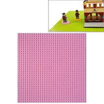 32*32 Small Particle DIY Building Block Bottom Plate 25.5*25.5 cm Building Block Wall Accessories Toys for Children(Pink)