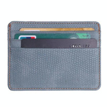 5 PCS Lizard Pattern PU Leather Bank Card Set Card Package(Gray)