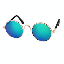 Multicolored Eye-wear Pet Cat Dog Fashion Sunglasses UV Sun Glasses Eye Protection(Green Reflective)