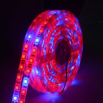 5m 300 LEDs SMD 5050 Full Spectrum LED Strip Light Fitolampy Grow Lights for Greenhouse Hydroponic Plant Waterproof(5 Red 1 Blue)