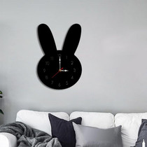 Rabbit Pattern Creative Living Room Decorative Wall Clock (Black)