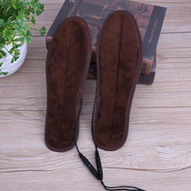 2 Pairs USB Shoe Dryer Electric Insoles Shoe Winter Keep Warm Heated Insole for Shoes Boot, Size:35-36(Brown)