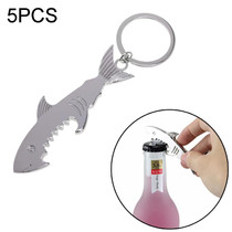 5 PCS Multi-function Shark Bottle Opener Key Chain Car Key Pendant, Size: 13.5x3cm