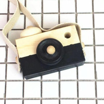 Cute Nordic Hanging Wooden Camera Toys for Kids(Black)