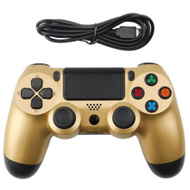 Snowflake Button Wired Gamepad Game Handle Controller for PS4(Gold)