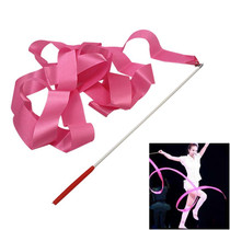 5 PCS 4 m Artistic Color Gymnastics Ribbon Dance Props Children Toys(Pink)