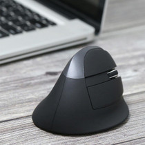 DELUX M618 Mini 2.4G Wireless 2400DPI USB Rechargeable Ergonomic Vertical Mouse(Grey)