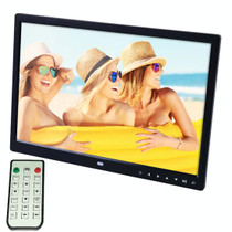 15.0 inch LED Display Digital Photo Frame with Holder / Remote Control, Allwinner, Support USB / SD Card Input / OTG(Black)