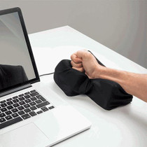 Big Enter Button USB Computer Desktop Pillow Creative Vent Enter Key Hand Pillow(Black)