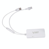 VONETS VAP11G-500S High Power CPE 20dbm Mini WiFi 300Mbps Bridge WiFi Repeater Signal Booster, Outdoor Wireless Point to Point, No Abstacle(White)