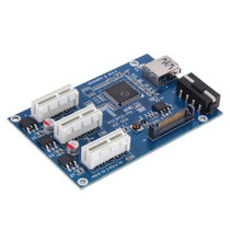 PCI-E 1 to 3 PCI Express 1 Slots Riser Card 3 PCI-E Slot Adapter PCI-E Port Multiplier Card with 60cm USB Cable(Blue)