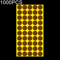 1000 PCS Round Shape Self-adhesive Colorful Mark Sticker Mark Label(Coffee)