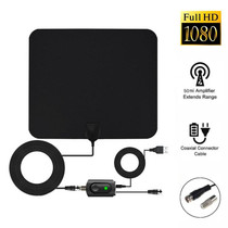 AN-1002 5dBi/25dBi Indoor HDTV Antenna with Sucker, VHF170-230/UHF470-862MHz(Black)