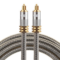 EMK YL-A 1.5m OD8.0mm Gold Plated Metal Head Toslink Male to Male Digital Optical Audio Cable