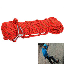 XINDA XD-S9804 Climbing Auxiliary Rope Static Rope Safety Rescue Rope, Length: 20m Diameter: 10mm(Red)