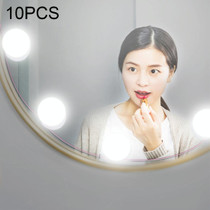 10 PCS 10W Multi-Level Adjust Brightness White Light Makeup Mirror Vanity LED Light Bulb, 120LM 7000K USB Charging Hollywood Style Cosmetic Lighted Bulb Dresser Lamp, Cable Length: 4.6m, DC 5V