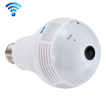 ESCAM QP136 Light Bulb 360 Degrees VR Panoramic 1.3MP WiFi Camera, Support Motion Detection, Alarm Messages, Alarm Recording, Screenshot and Push APP Function