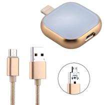RQW-18S 8 Pin 128GB Multi-functional Flash Disk Drive with USB / Micro USB to Micro USB Cable(Gold)