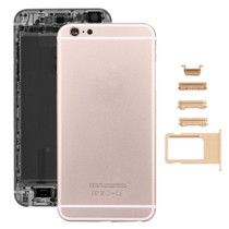 5 in 1 for iPhone 6s Plus (Back Cover + Card Tray + Volume Control Key + Power Button + Mute Switch Vibrator Key) Full Assembly Housing Cover(Gold)