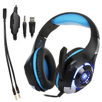 Beexcellent GM-1 Stereo Bass Gaming Wired Headphone with Microphone & LED Light, For PS4, Smartphone, Tablet, PC, Notebook(Blue)