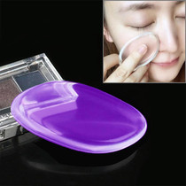 Quadrangle Shaped Great Beauty Facial Makeup Transparent Silicone Smooth Powder Cream Puff(Purple)