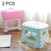 2 PCS Outdoor Portable Sitting Plastic Folding Stool Fishing Useful Stool, Random Color Delivery