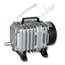 ACO-004 58W 75L/Min Electromagnetic Air Pump Compressor Seafood Fish Tank Increase Oxygen Air Flow Spliter, US Plug