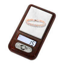 MH-335 Portable Super Mini Wooden Texture High Precision Electronic Diamond Gold Jewelry Scale  (0.01g~100g), Excluding Batteries