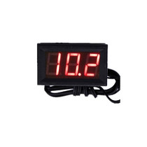 50~110C LED Temperature meter Detector Sensor Probe 12V Digital Thermometer Monitor Tester(Red)