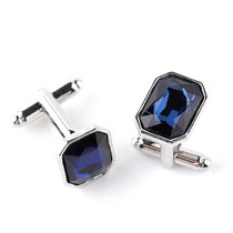 Fashion Diamond-encrusted Cufflinks(Dark blue)